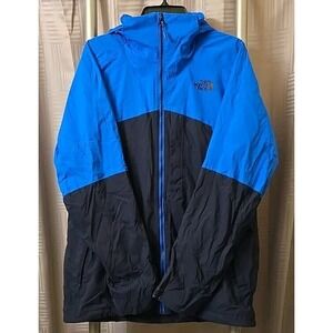 THE NORTH FACE Blue Black Hooded Jacket‎ RN 61661 CA 30516 Zip Men Size Medium